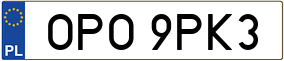 Truck License Plate